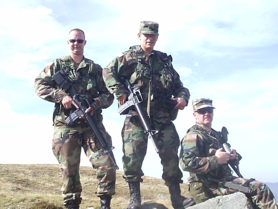 The Victors!! SGT Geiger on left, SGT Swartz in the middle, and SGT Minges on the right.