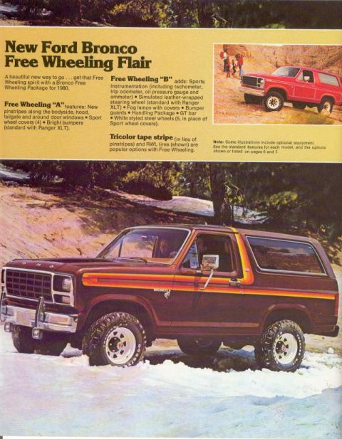 1985 Ford Bronco - Free Wheeling Package Explained with details on the special tape strips