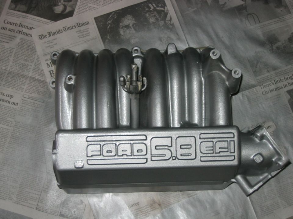 Repainted upper intake