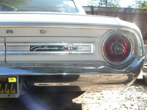 1964 Ford Galaxie - Close-up of the rear of a 1964 Ford Galaxie XL, highlighting its distinctive taillight and badging.
