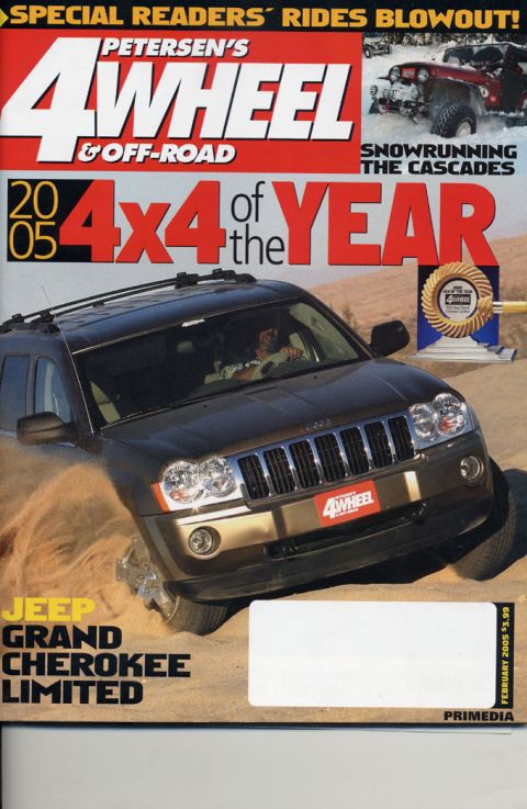 1981 Ford Bronco - 2005 Jeep Grand Cherokee Limited featured on Petersen's 4Wheel & Off-Road magazine cover.