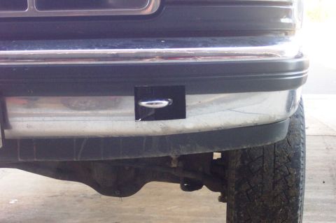 1992 Ford Bronco - I had to enlarge holes when I realized that it was nearly impossible to hook up a chain