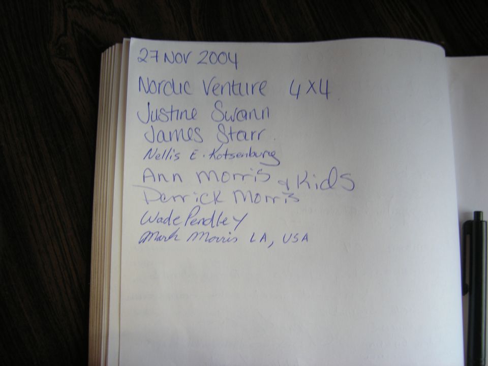 Emergency Station Visitor Log