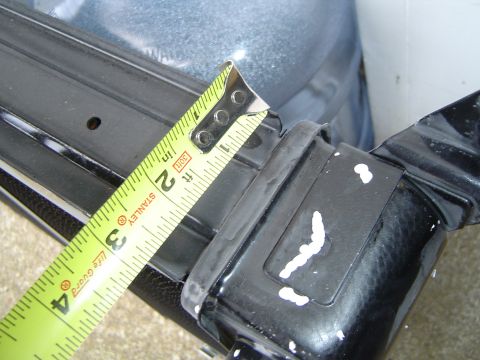 1989 Ford Bronco - New one is almost 3"