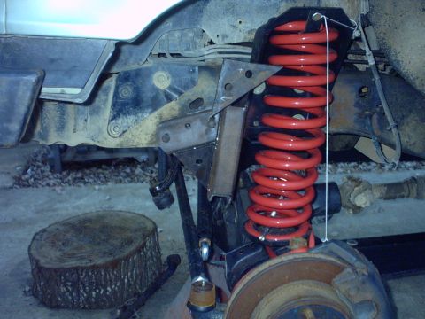 1995 Ford Bronco - That other gusset will tie into the spring bucket as well as the rest of the bracket itself.