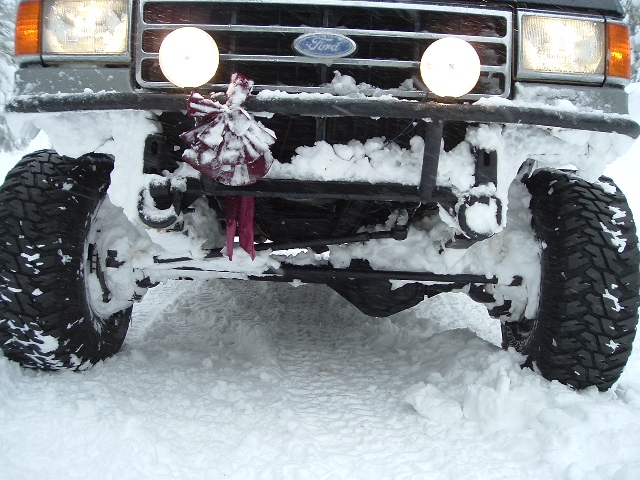 the easy way to clean everything under your truck is to just drive into a snow drift till you get stuck and then let it all melt off