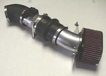 1993 Ford Taurus - A cold air intake system, likely for a car, is shown with a K&N air filter attached.