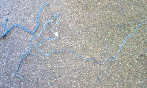 1996 Ford Bronco - SOLD 5 of the 6 brake line sections for a '93-96 Bronco. The rear section is identical to '87-92, and connects by a union.