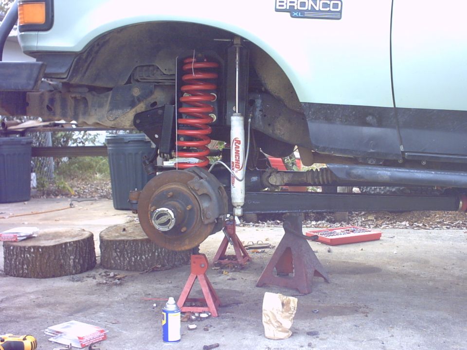 figuring lower shock mount with an old shock for reference