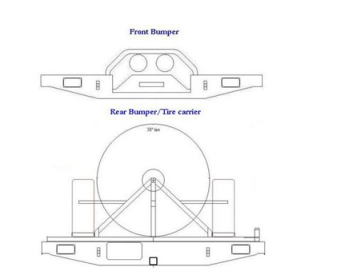 1994 Ford Bronco - Bumper designs.