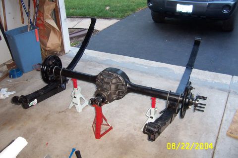 1964 Ford Galaxie - I rebuilt a big bearing housing and new springs and so I just unbolted the old rear end and rolled the rebuid in.