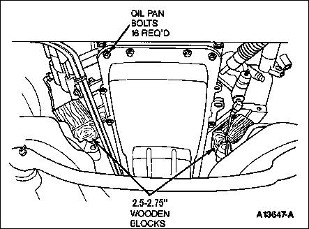 1994 Ford Crown Victoria - Remove air tube, fan & shroud, wiper assy, throttle cable, heater pipe fasteners from RH cyl head, blower resistor, & EGR pipe. Disconnect…