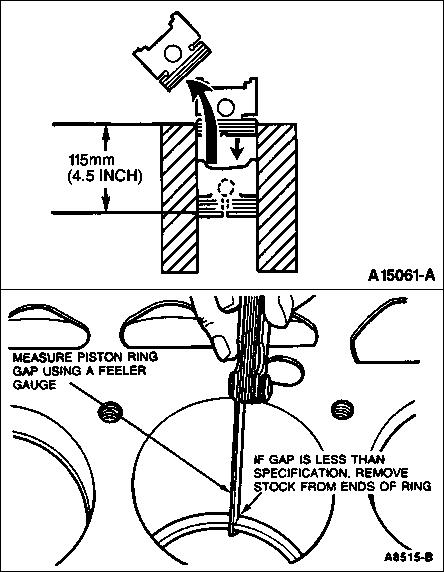 1994 Ford Crown Victoria - 3. Subtract piston diameter measurement from cylinder bore diameter measurement. Standard piston to bore clearance is 0.20-0.046mm (0.0008-…