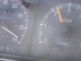 1990 Ford Bronco - Speedo corresponding to tranny temp gauge reading.