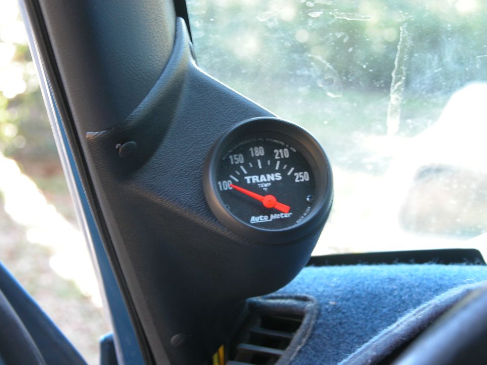 Autometer A-Pilar Guage Pod with Tranny Temp Gauge