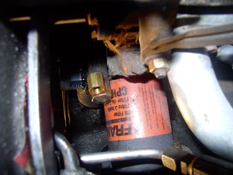 1986 Ford Bronco - The 90 went on with no troubles, all covered in Permatex Ultra Copper high heat gasket sealant.