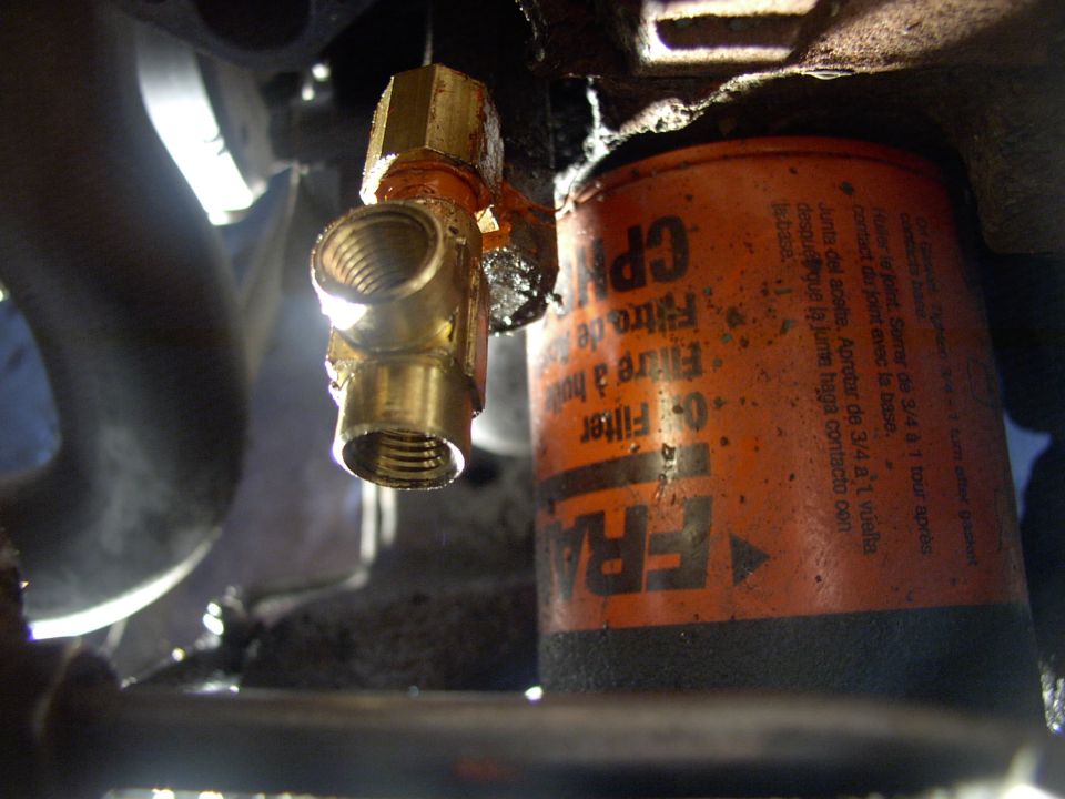 Screwing the T fitting to the 90 went just as well.