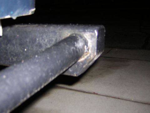 1995 Ford Bronco - shot of rear bumper/exo connection