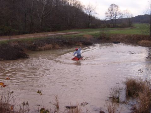 1984 Ford Bronco - MY BROTHER SHANE IN THE POND