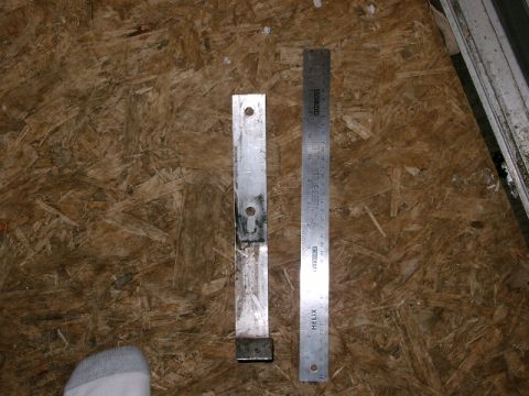 1996 Ford Bronco - Shown with a 15 inch steel rule by the side for comparison. The protector is 1 1/2" x 1/8" aluminum.