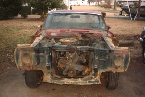 1969 Ford Ranchero - dismantle begins