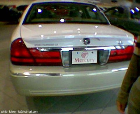 1999 Mercury Grand Marquis - Rear view of a 1999 Mercury Grand Marquis sedan.