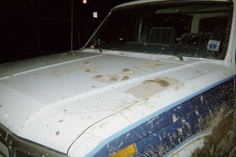 1985 Ford Bronco - Seemed fitting for the situation. "GIT-R-DONE!"