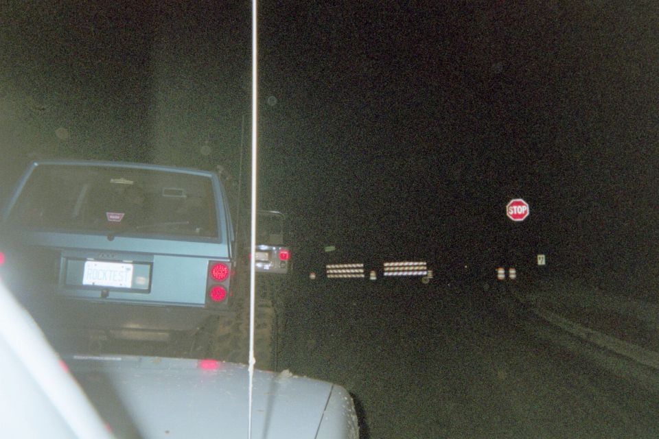 Heres the only shot i got of the guys that pulled me out. A 2dr. Cherokee on 44's with some major trimmed fenders. He was hooked to a Jeep Scrambler on 36s with a Chevy 454. Then the jeep had its 9000lbs warn winch hooked to my reciever. Thanks to the guys at Tarheel 4WD center for pullin me out for free :)
