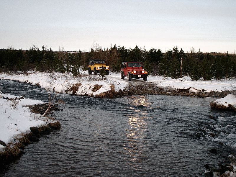 river crossing w/ stock jeep