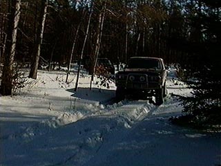 1991 Ford Bronco - On the snow trail