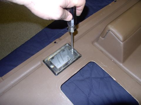 1986 Ford Bronco - Remove and keep the ashtray mounting screws.