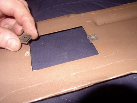 1986 Ford Bronco - As luck would have it the Fifth Avenue Dome housing screw centers are just a hair too narrow for these stock screw clips, so remove one, li…