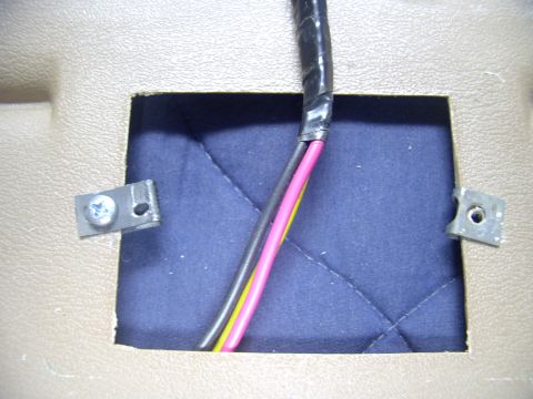1986 Ford Bronco - After marking the clip, through light fixture's mounting hole, I drilled a hole in the screw clip. Man those things are difficult to drill…