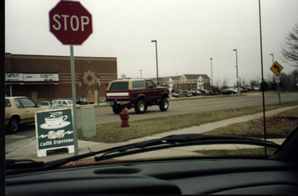 1991 Ford Bronco - On our way to the shop to get her aligned after the lift.