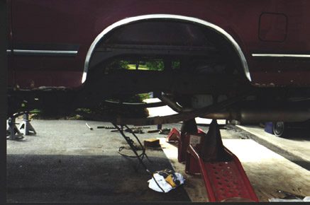 1991 Ford Bronco - Rearend is removed