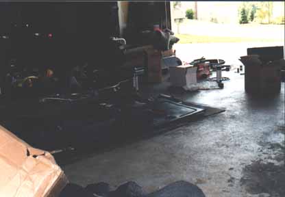 1991 Ford Bronco - interior parts being painted