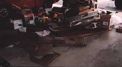 1991 Ford Bronco - interior parts being painted