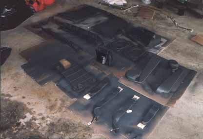 1991 Ford Bronco - interior parts being painted