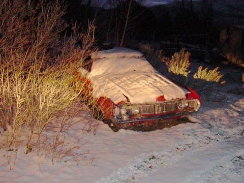 1969 Mercury Cougar - My brother's cougar. Used to be a nice car, and the reason I liked Cougars.