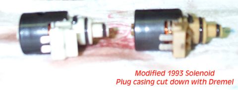 1993 Mercury Grand Marquis - Cutting down the shroud around the connectors showed that the contacts are the same size as well.