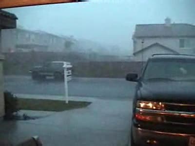 1990 Ford Bronco - Massive rain in Temecula on 1/9/04