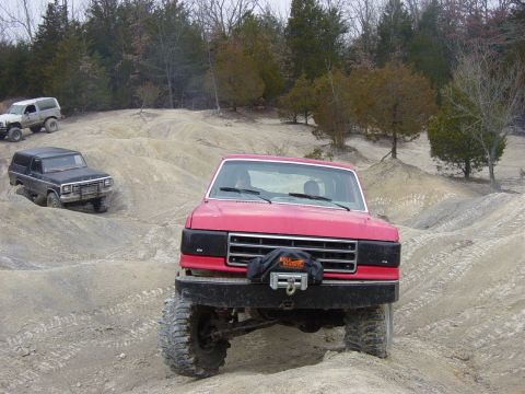 1983 Ford Bronco - Adams 79' Bronco and Nathans 84' Bronco 2 in the back.
