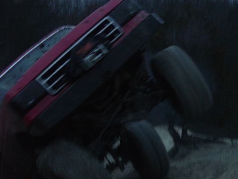 1983 Ford Bronco - I powered out of the ravine. The one I was in before and layed it on its side.