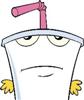 1994 Ford Bronco - A cartoon cup with a straw and an angry expression is depicted.