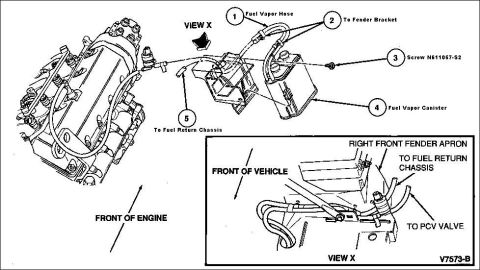 1994 Ford Crown Victoria - EVAPS Lines The Fuel Tank Vapor System - Gasoline is extremely volatile in almost all environments, and even diesel is aromatic. Since thes…