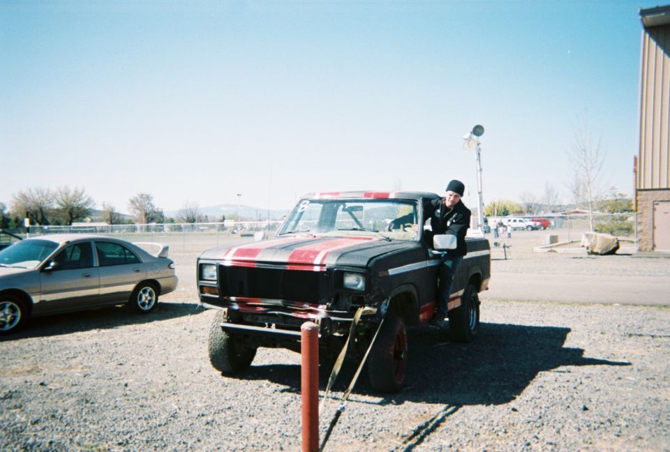 Trying to pull fender back out.