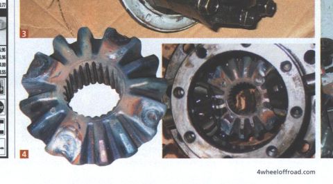 1976 Ford F-150 - Close-up views of differential gears, showing wear and internal components.