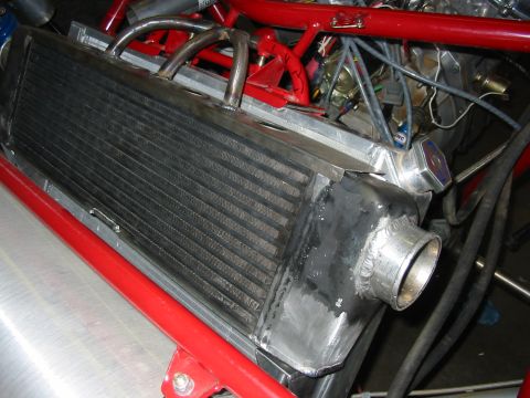 1993 Ford Taurus - This image shows a custom intercooler, not a 1993 Ford Taurus.