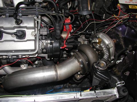 1996 Ford Probe - Turbo mounted.... 3" downpipe