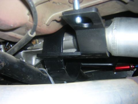 1992 Ford Crown Victoria - Close-up of an aftermarket transmission mount, part of a vehicle's drivetrain.